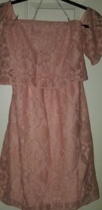 Charlotte Russe off shoulder peach top. XL